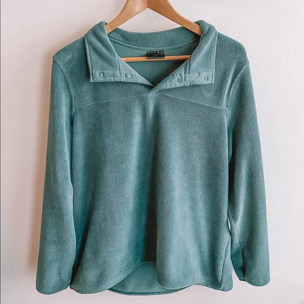SOLD blue grey Sherpa pullover